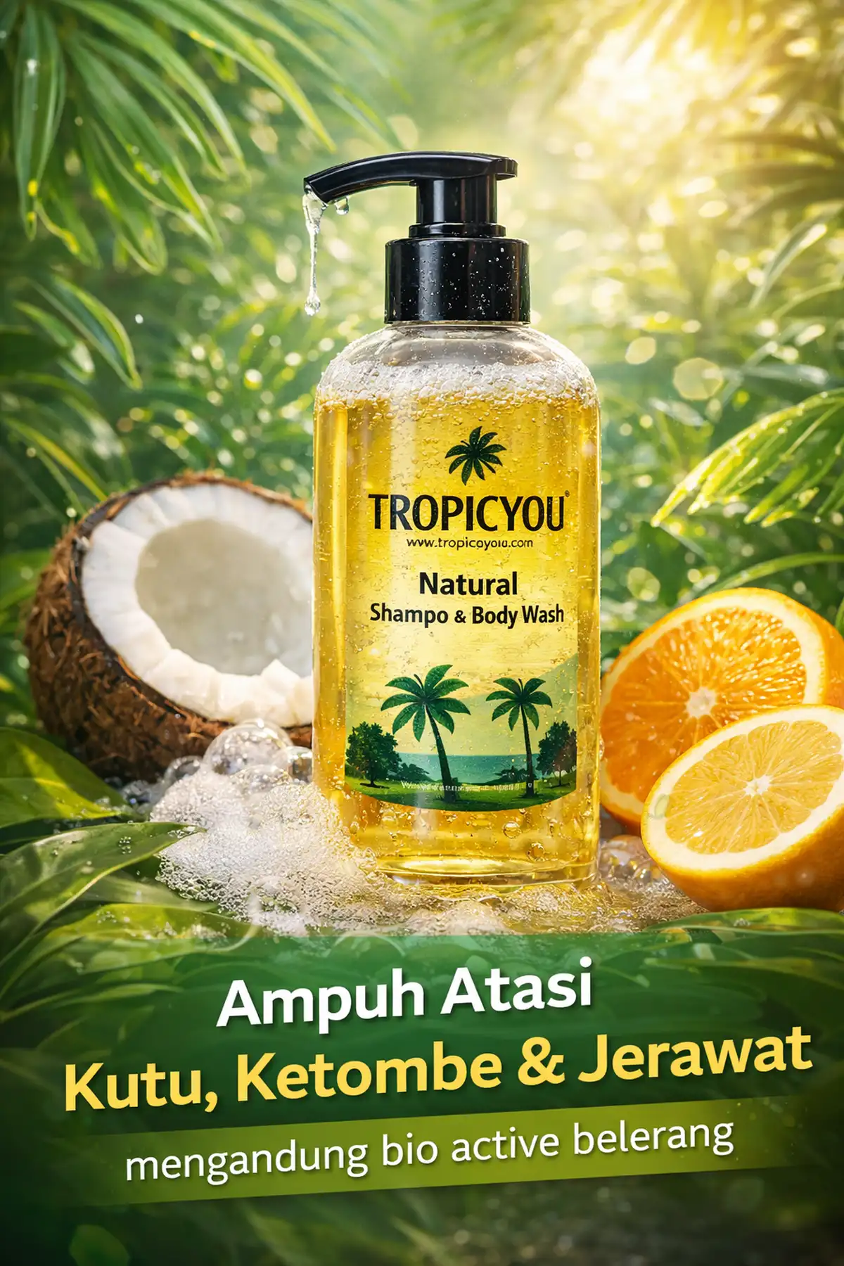 Shampo bio active sulfur anti ketombe