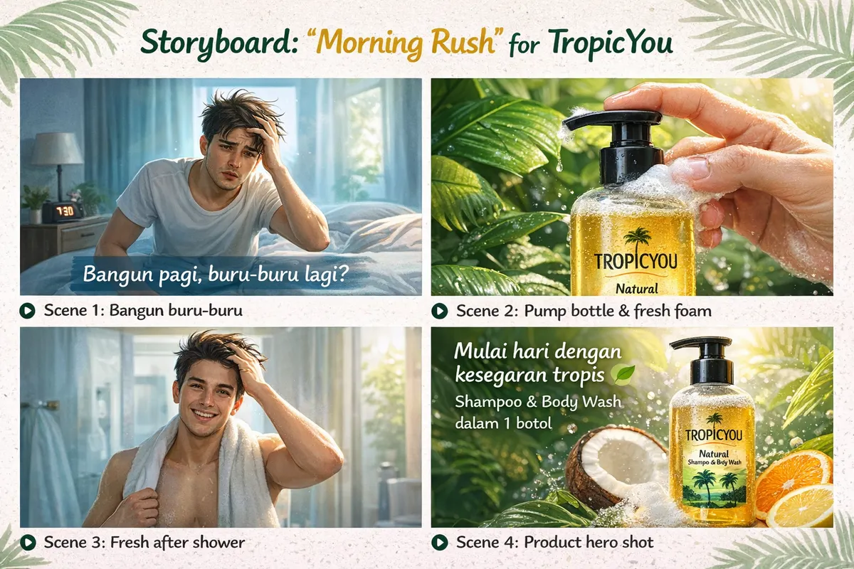 Shampo natural fresh tanpa bahan kimia