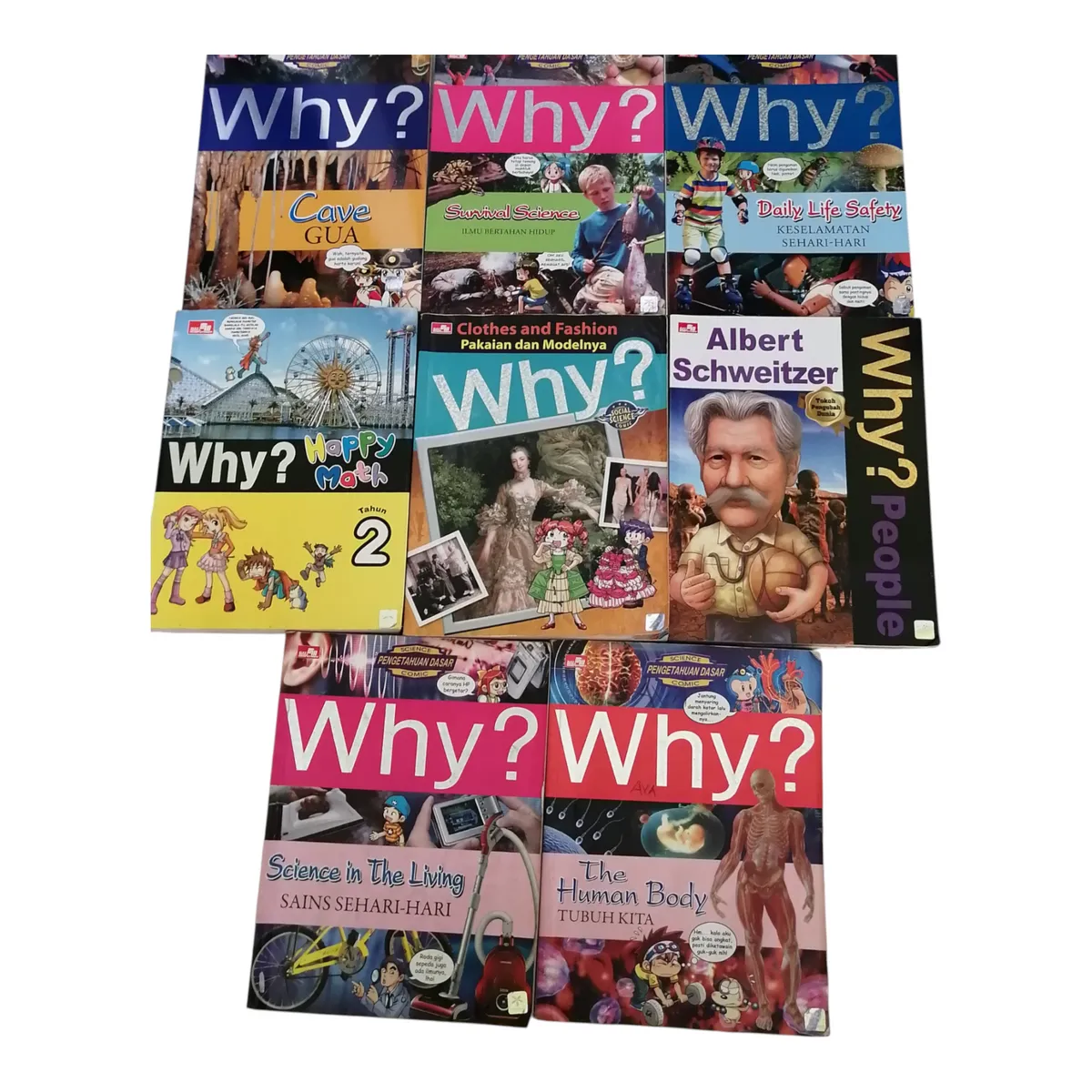 Koleksi buku Why? tampilan lain