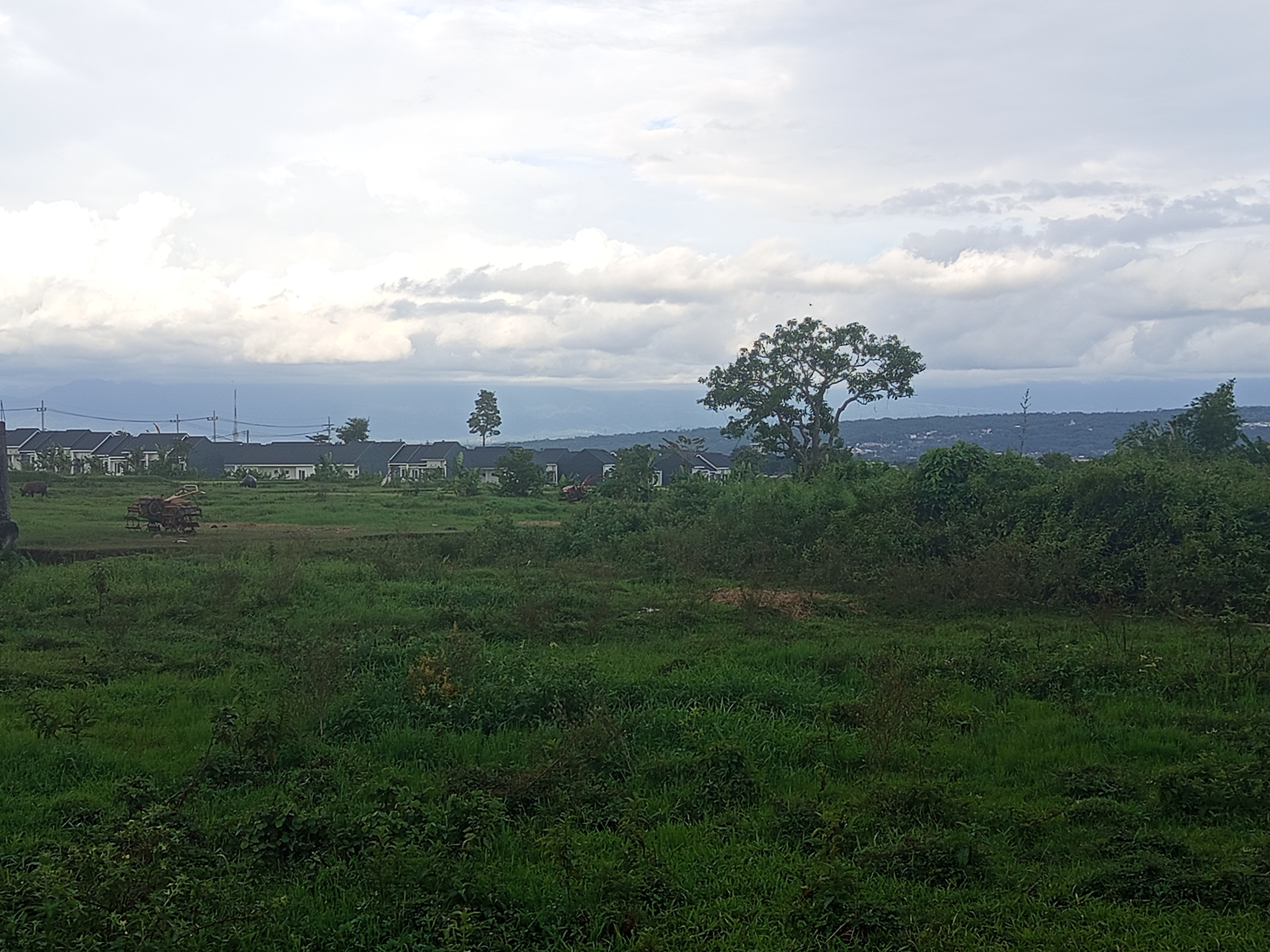 Perumahan padat di sekitar lokasi tanah strategis Malang Kota