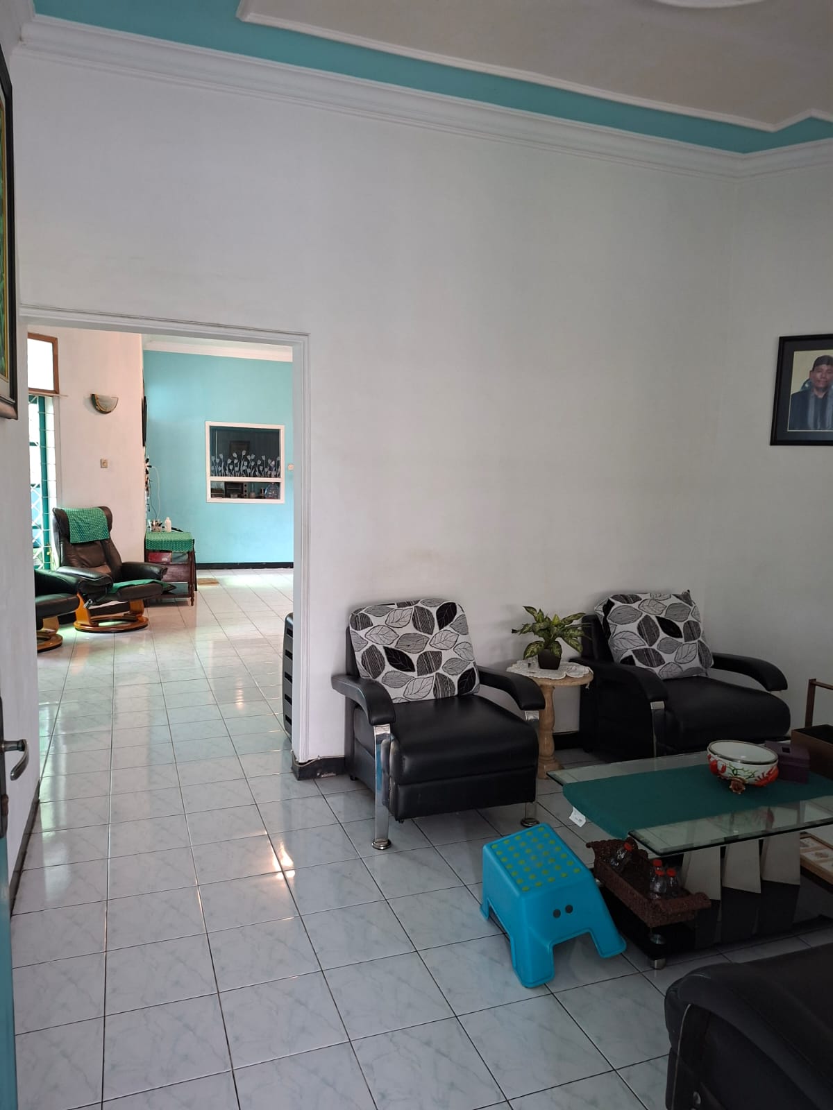 Ruang tamu luas rumah dijual di Malang