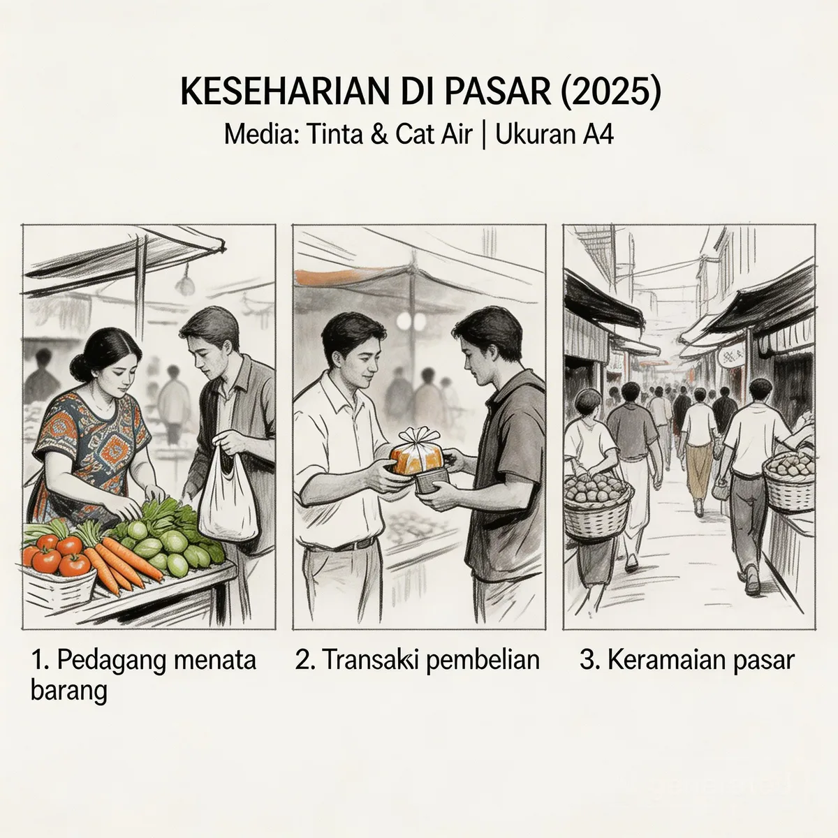 Medium Berkarya Seni Rupa Dua Dimensi – Seni Budaya SMK Cor Jesu